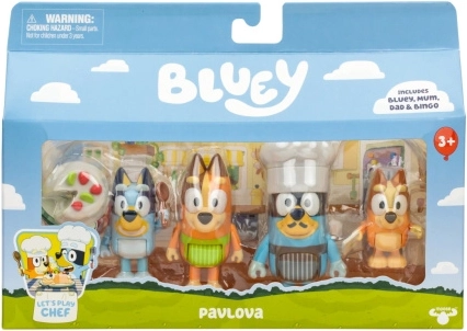 Σετ φιγούρων Bluey Ώρα για επιδόρπιο - 4 τεμ.
