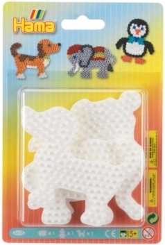 Βάσεις για σιδερωτές χάντρες Hama - Ελέφαντας, Πιγκουίνος και Σκυλάκι
