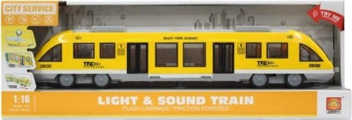 Τραμ με αδράνεια κίτρινο 1:16