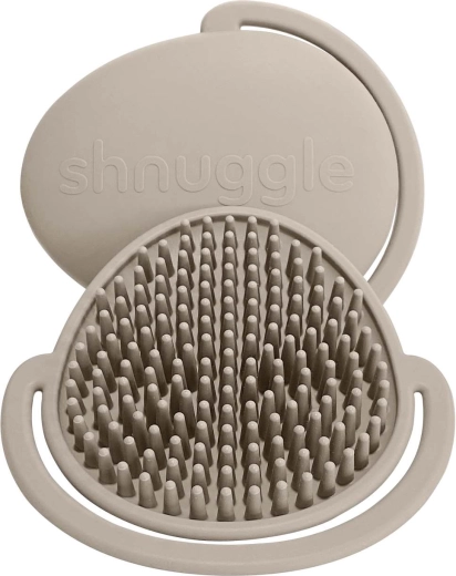 Παιδική βούρτσα σιλικόνης Shnuggle taupe