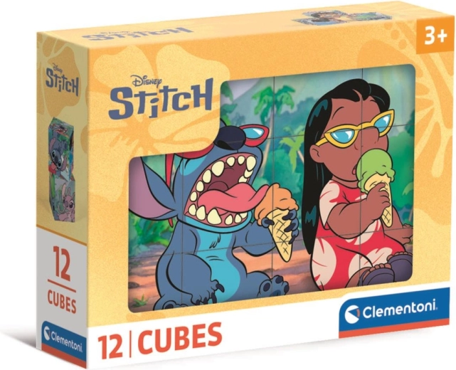Κύβοι παζλ 12 τεμ. DISNEY STITCH από την Clementoni