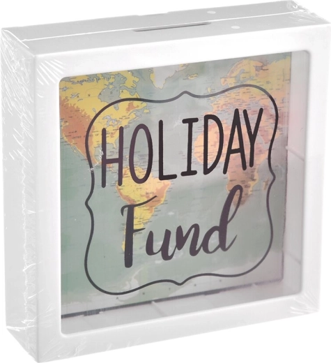Κουμπαράς UH με μοτίβο χάρτη Holiday 15 × 5 × 15 cm