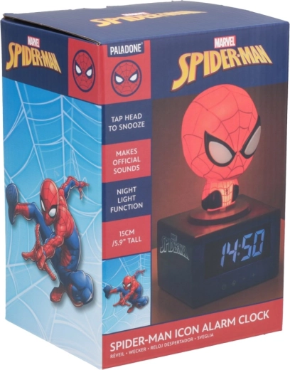 Marvel Spider-Man εμβληματικό ξυπνητήρι με νυχτερινό φως