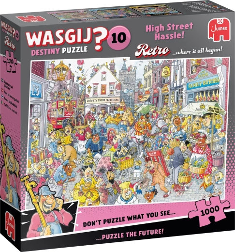 Jumbo Wasgij Retro Destiny 10: Μπελάδες στην κεντρική οδό – παζλ 1000 κομματιών