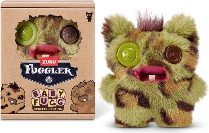 Λούτρινο τερατάκι ZURU Fuggler Baby Fugg Screech σε πράσινο-καφέ χρώμα
