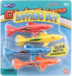 Παιχνίδι νερού Καρχαρίες για καταδύσεις – σετ 4 τεμ.
