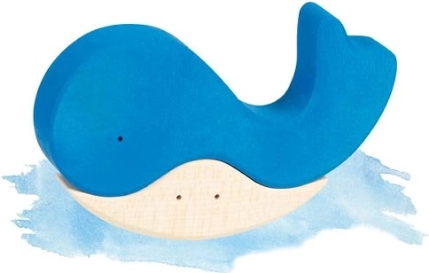 Ξύλινο παζλ When the whale found a friend - 1 τεμάχιο