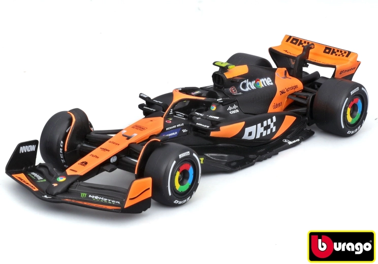 Bburago McLaren F1 MCL38 Lando Norris και Senna σε κλίμακα 1:43