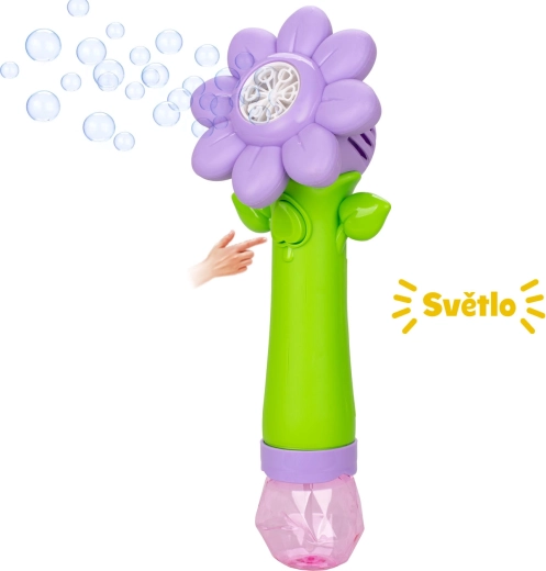 Sun Fun μηχανή για σαπουνόφουσκες σε σχήμα λουλουδιού με φωτισμό LED