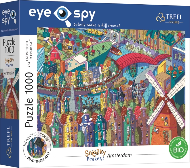 TREFL Παζλ Eye-Spy Sneaky Peekers: Άμστερνταμ 1000 κομμάτια
