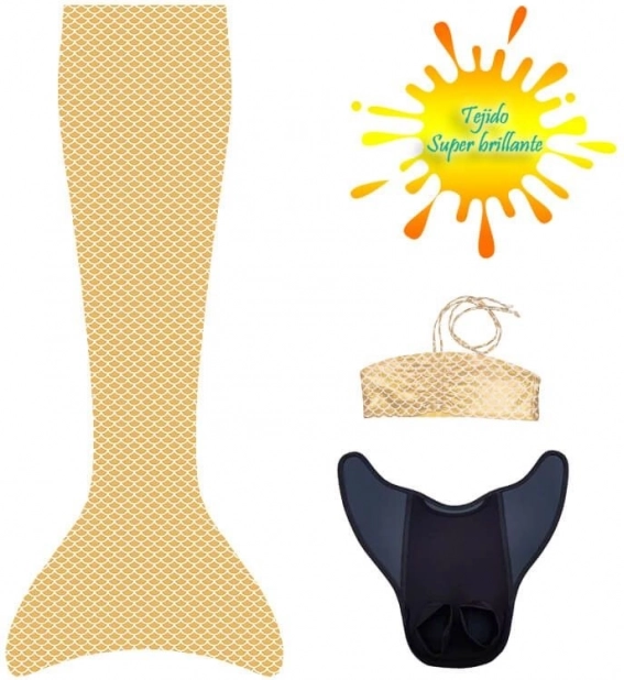 Σετ με πτερύγιο και μπικίνι Aquaris Sunny