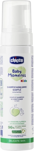 Chicco παιδικό σαμπουάν και conditioner 2 σε 1 Soufflé Baby Moments Kids 150 ml