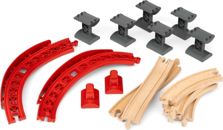 BRIO World σετ ανηφορικών καμπυλών σιδηροδρομικής τροχιάς