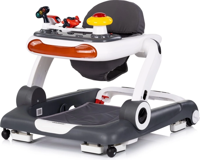 Διαδραστικό παιδικό περπατούρι 4σε1 CHIPOLINO Little Explorer, γκρι