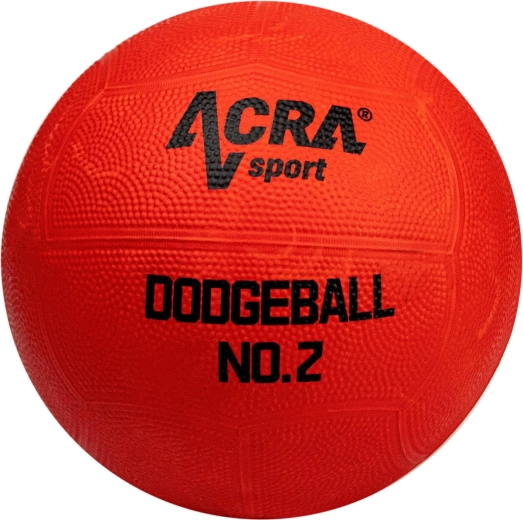Λαστιχένια μπάλα dodgeball Acra για παιχνίδι «vybíjená» Rubber Dodgeball κόκκινη, μέγεθος 2
