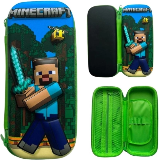 3D σχολική κασετίνα Minecraft