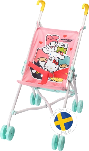 Καροτσάκι για κούκλες Hello Kitty και φίλοι