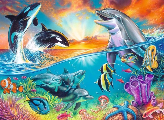 Παζλ Ravensburger Ζωή στον ωκεανό XXL 200 κομμάτια