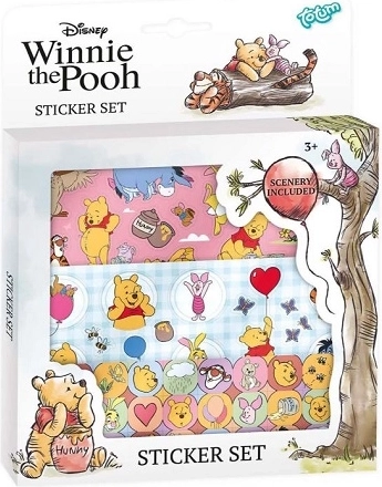 Σετ αυτοκόλλητων Winnie the Pooh – δημιουργική σκηνή με το Δάσος των Εκατό Στρέμμάτων