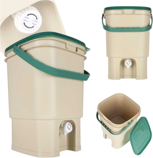 Οικιακός κομποστοποιητής κουζίνας 15 l με βρυσάκι