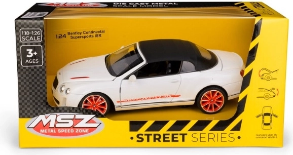 MSZ Bentley Continental Supersports ISR λευκό μοντέλο αυτοκινήτου 1:24