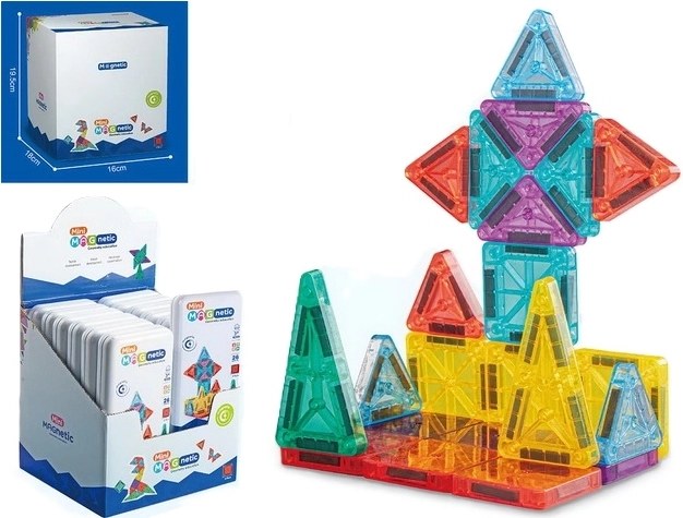 Μαγνητικό σετ κατασκευών Mini Magnetic, 32 τεμάχια