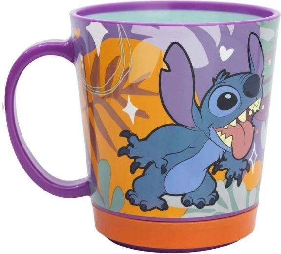 Ασφαλές πλαστικό παιδικό ποτηράκι Stor Lilo and Stitch Smartgrip 410 ml - 1 τεμάχιο