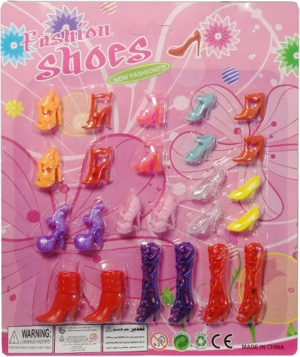 Σετ παπουτσιών για κούκλες τύπου Barbie – 12 ζευγάρια