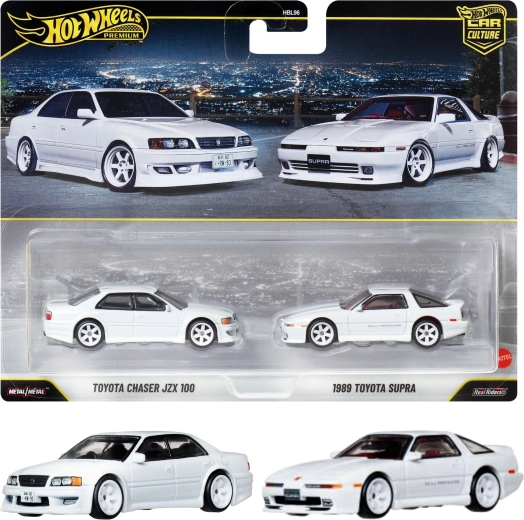 Hot Wheels Premium σετ 2 αυτοκινήτων Toyota Chaser JZX100 και Toyota Supra 1989
