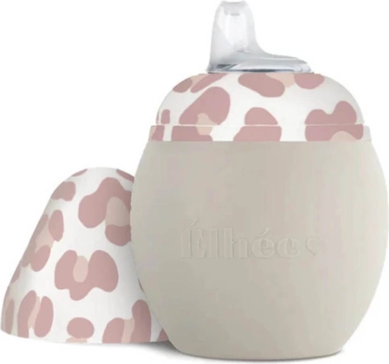 Élhée εκπαιδευτικό κυπελλάκι Bubble 240 ml sand/graouu pink