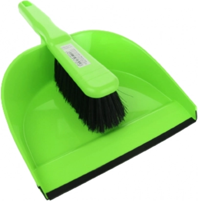 Σετ πλαστική φαρασίτσα με λαστιχένιο χείλος και σκουπάκι