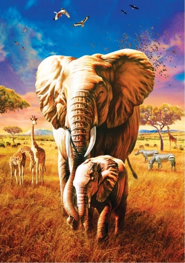 Παζλ ART PUZZLE μητέρα ελέφαντας 1000 κομμάτια