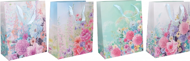 Δώρο-σακούλα L, 40 × 30 × 12 cm – μίξη μοτίβων για όλο τον χρόνο