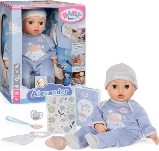Διαδραστική κούκλα BABY born Alexander 43 cm