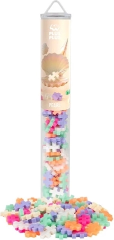 Plus-Plus Pearl δημιουργικό σετ κατασκευών σε σωλήνα, 100 κομμάτια
