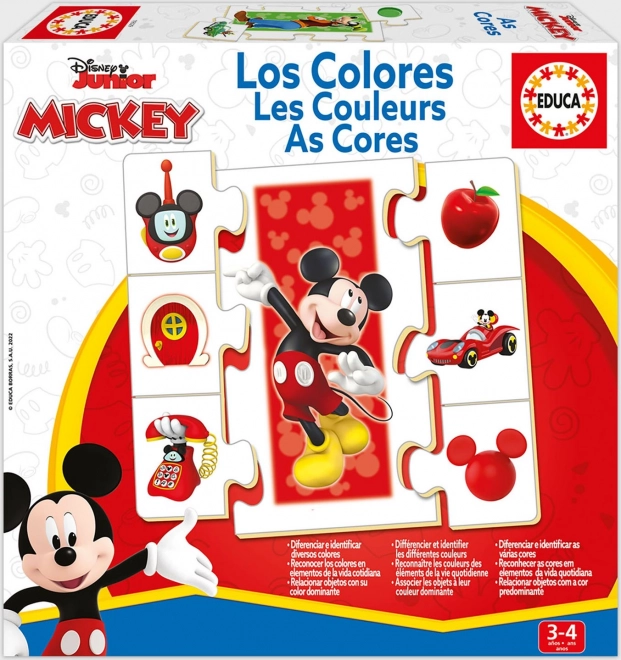 Παζλ Educa Mickey και φίλοι – μαθαίνουμε τα χρώματα 6×7 κομμάτια