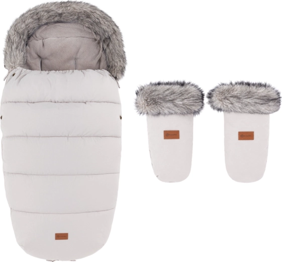 Petite&Mars χειμερινός υπνόσακος Comfy 4v1 με γάντια καροτσιού Fjora Champagne Shower