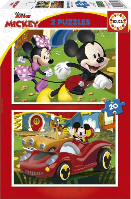 Παζλ MICKEY MOUSE – λούνα παρκ 2×20 κομμάτια EDUCA