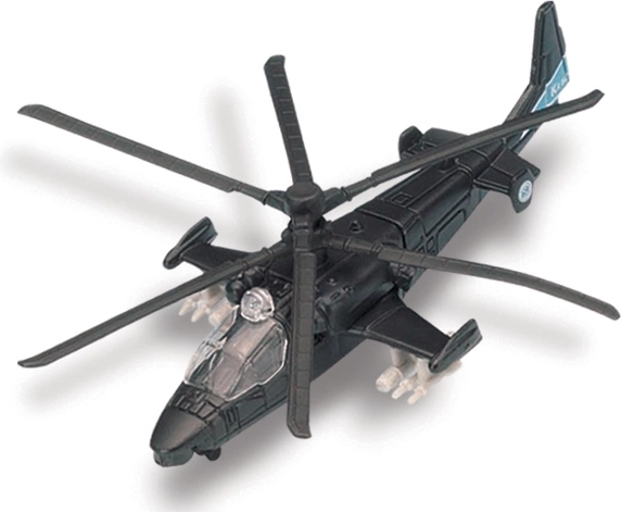 Maisto Fresh Metal Tailwinds KA-52 Alligator ματ μαύρο μοντέλο αεροσκάφους