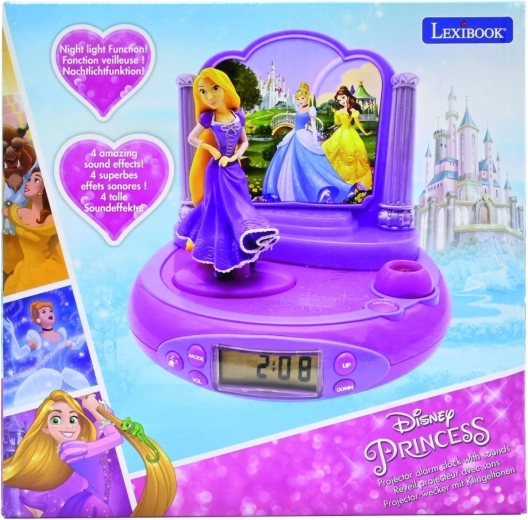 3D ξυπνητήρι με προβολέα Disney Πριγκίπισσες – Ραπουνζέλ