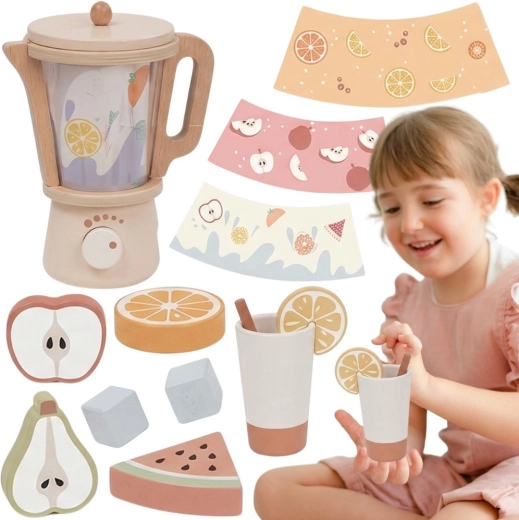 Tooky Toy ξύλινο παιδικό μίξερ με αξεσουάρ (18 τεμ.)