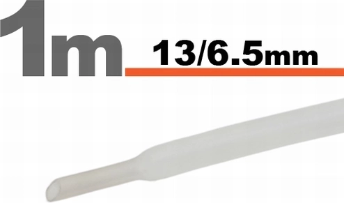 Διαφανής θερμοσυστελλόμενος σωλήνας 13/6,5 mm