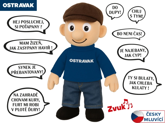Λούτρινο κουκλάκι που μιλάει Ostravak 32 cm