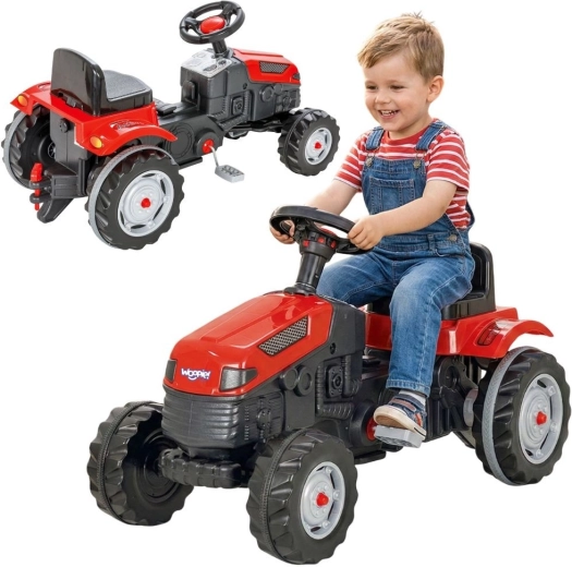 Παιδικό τρακτέρ με πεντάλ Woopie Farmer GoTrac με αθόρυβους τροχούς