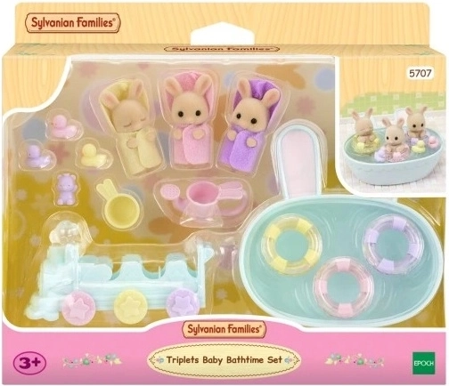 Sylvanian Families μπάνιο για τα τρίδυμα κουνελάκια