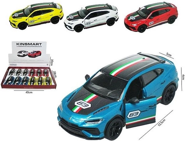 Μίνι αυτοκινητάκι Lamborghini Urus με μηχανισμό pull-back και ανοιγόμενες πόρτες
