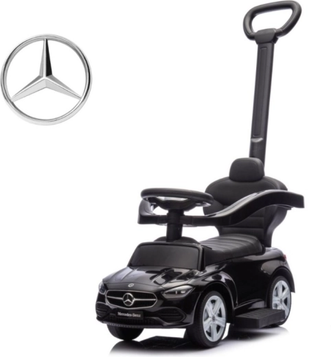 Ποδοκίνητο όχημα με χειρολαβή καθοδήγησης MERCEDES C‑Class, μαύρο