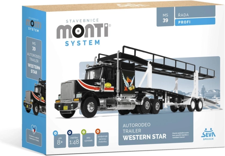 Κατασκευαστικό σετ Monti System Autorodeo Trailer Western Star