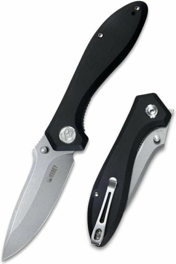 Πτυσσόμενο μαχαίρι τσέπης Kubey Ruckus Black 8,4 cm G10 με κλιπ
