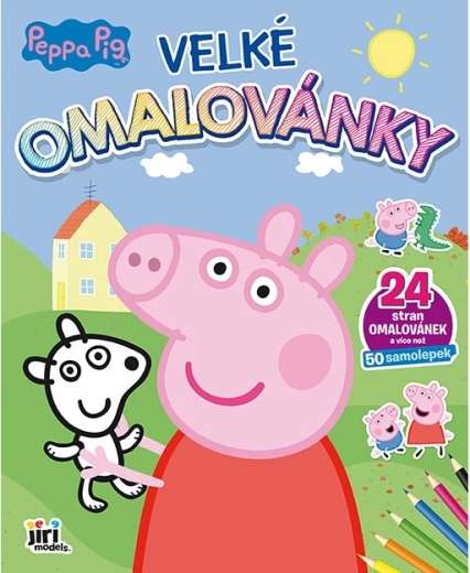 Μεγάλο βιβλίο ζωγραφικής Peppa Pig με αυτοκόλλητα